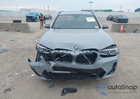 2022 BMW X3 xDrive30I z USA, uszkodzony, nr VIN 5UX53DP07N9L19293